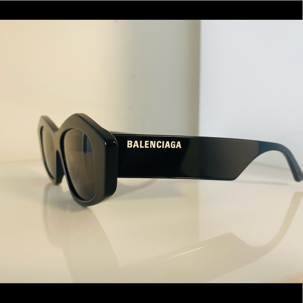 Balenciaga Mens Eyewear Rectangular Frame Sunglasses - Picture 4 of 9